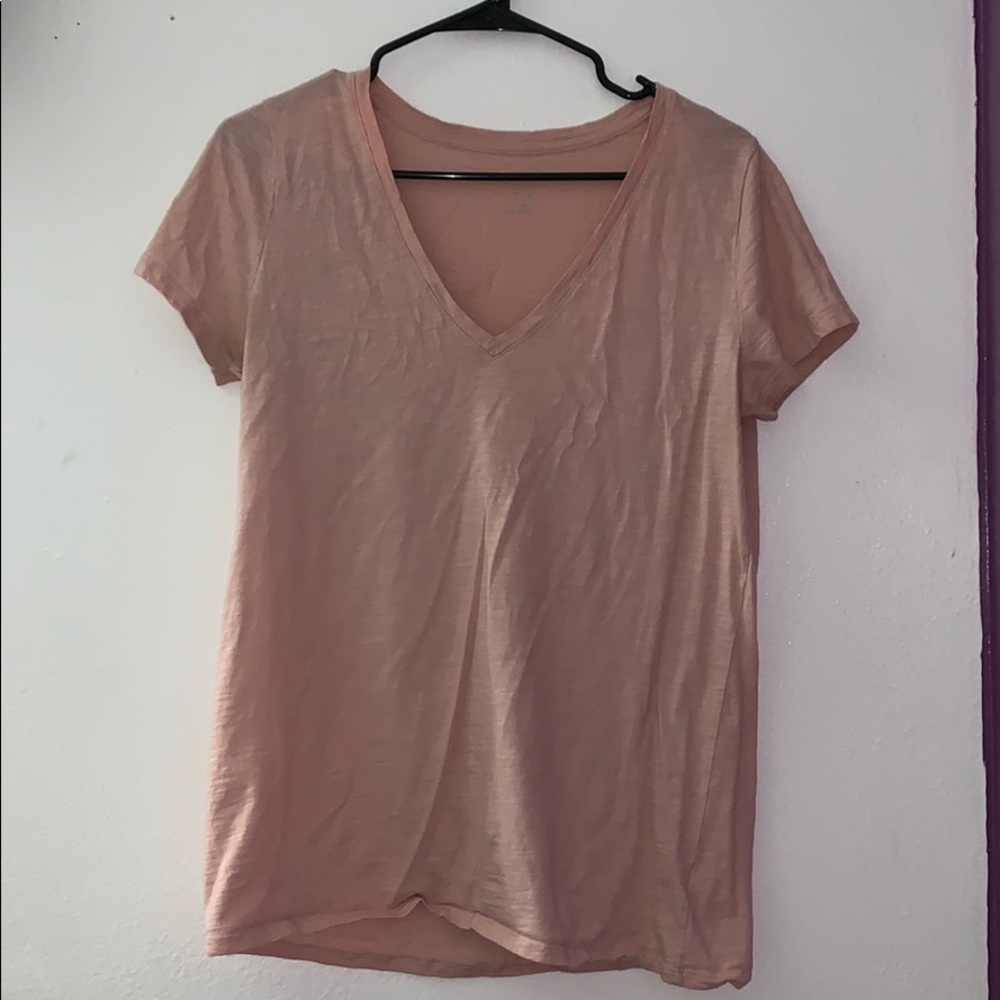 V-neck tee.
